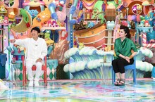 （左から）NON STYLE石田、平野ノラ。(c)テレビ朝日
