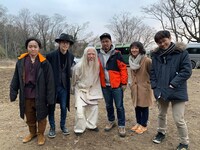 CM撮影時のオフショット。