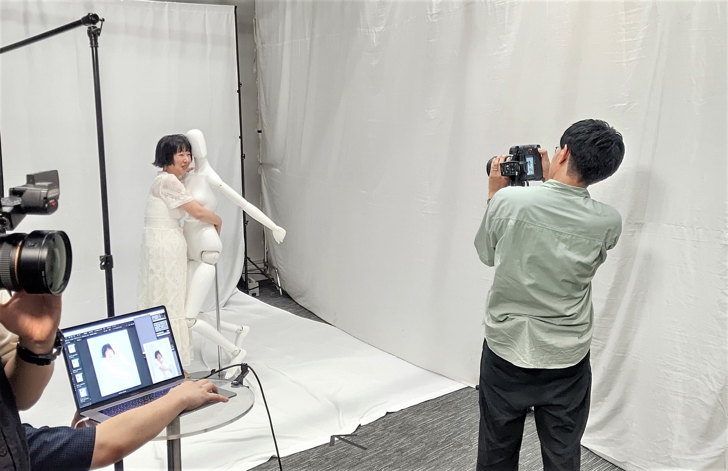 撮影の様子。(c)日本テレビ