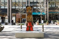 「丸の内ストリートギャラリー」の様子。