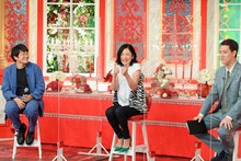 （左から）ミキ亜生、広瀬香美、霜降り明星・粗品。(c)TBS