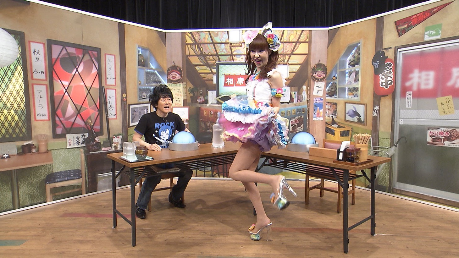 「相席食堂」に出演する、かつみ・さゆり。(c)ABCテレビ