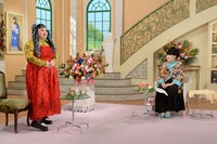 「徹子の部屋」に出演する（左から）渡辺直美、黒柳徹子。 (c)テレビ朝日