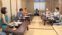 （左から）山崎夕貴アナ、ミキ、ダウンタウン、ウエンツ瑛士。(c)フジテレビ