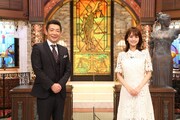 （左から）宮根誠司、井上清華アナ。(c)フジテレビ