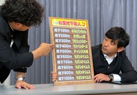 用意されている“お宝地下芸人”のラインナップ。