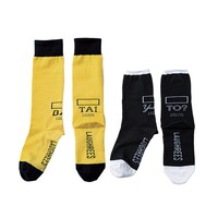 「からし蓮根のふたつでひとつぞ！コンビみたいなソックス」