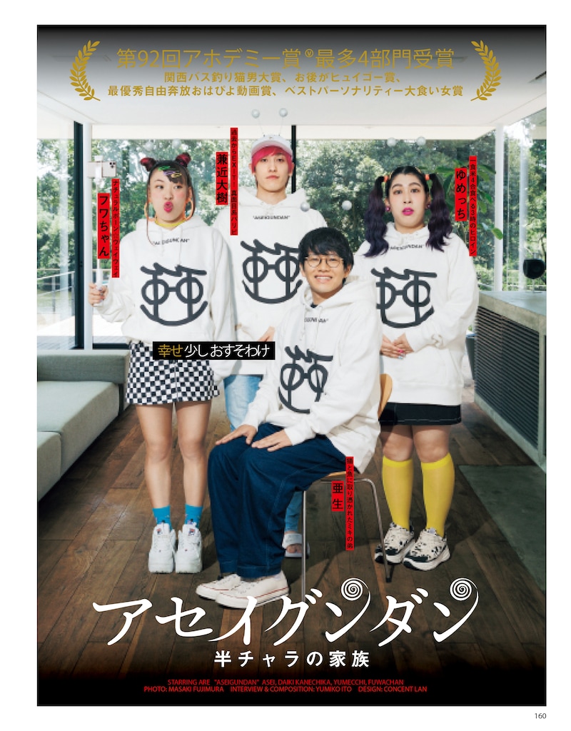 映画ポスターのパロディに挑戦する亜生軍団。