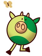 わさビーフ新キャラクターのわさぎゅ～。