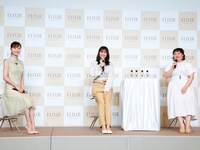 左から石井美保氏、長澤まさみ、フォーリンラブ・バービー。