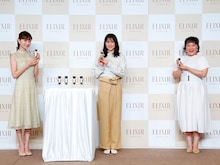 左から石井美保氏、長澤まさみ、フォーリンラブ・バービー。