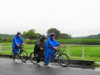 「梅沢・かまいたち＆しずちゃん・ぼる塾のタンデム自転車で行く福島バラエティロード」より。