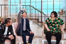 「なんでこの人と結婚したんですか？」に出演する（左から）千鳥、メイプル超合金・安藤なつ。(c)フジテレビ