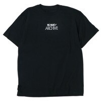 小川のせせらぎTV WE WANT ARCHIVE Tシャツ（ブラック / フロント）