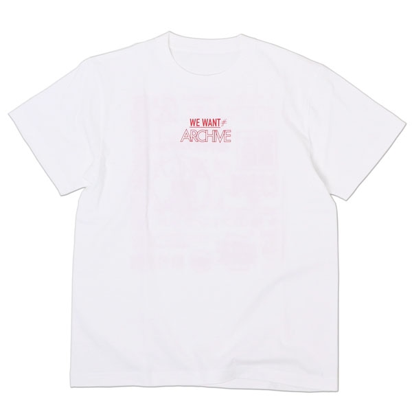 小川のせせらぎTV WE WANT ARCHIVE Tシャツ（ホワイト / フロント）