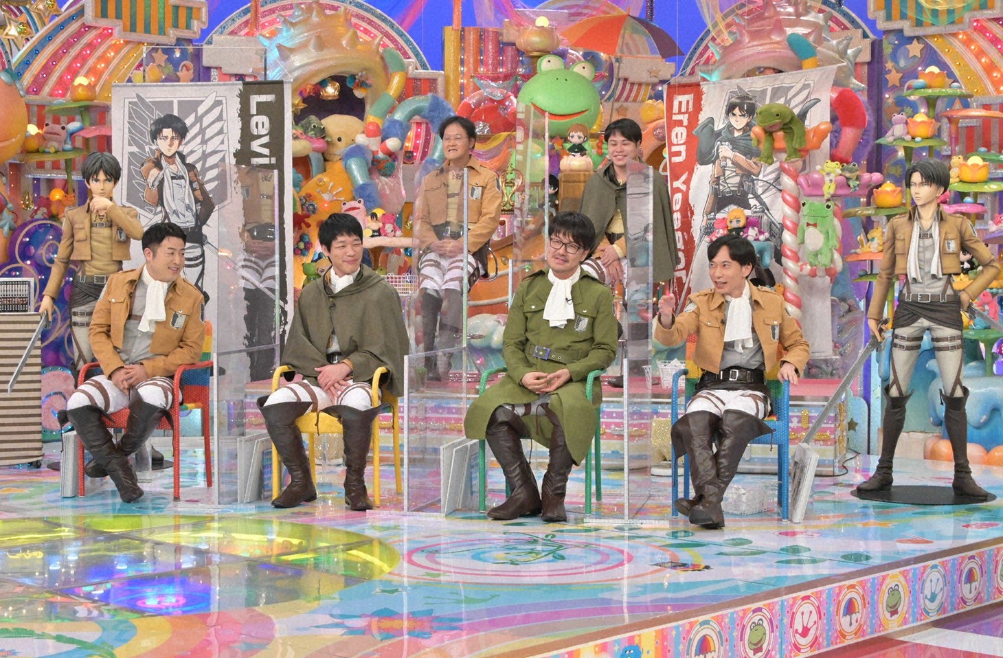 「アメトーーク！」に出演する「進撃の巨人芸人」たち。(c)テレビ朝日