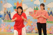 （左から）浜口京子、吉田沙保里。(c)フジテレビ