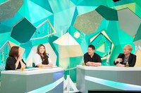 （左から）海原やすよ ともこ、スピードワゴン。(c)ABCテレビ