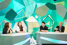 （左から）海原やすよ ともこ、スピードワゴン。(c)ABCテレビ