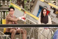 （左から）かまいたち濱家、立花恵理。(c)フジテレビ