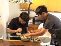 アルピーチャンネルの第1回配信の撮影の様子。