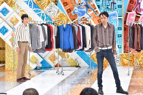 「ジャンガジャンガ」と同時期に作っていたというコントを演じるアンガールズ。