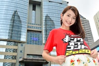 「キングオブコント2020」決勝で浜田雅功と共にMCを務める日比麻音子アナ。(c)TBS