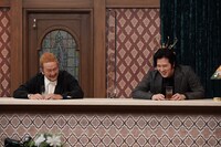 中村獅童（左）と尾上松也（右）。(c)NHK