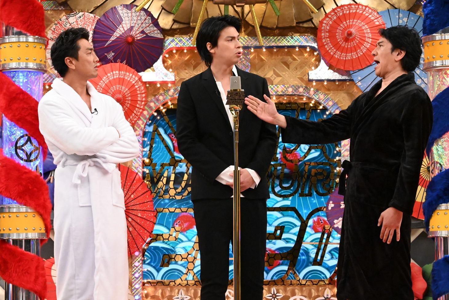 （左から）原田龍二、アレクサンダー、川崎麻世。(c)ABCテレビ