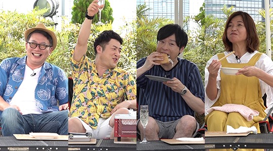 左から植野広生編集長、和牛、大久保佳代子。