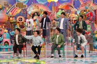 「アメトーーク！」に「東京って難しい芸人」として出演する（前列左から）ダイアン、アインシュタイン、（後列左から）天竺鼠、プラス・マイナス。(c)テレビ朝日