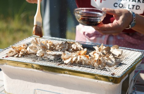 とび色舞茸を使った料理。(c)日本テレビ