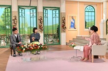 （左から）南海キャンディーズ、黒柳徹子。(c)テレビ朝日