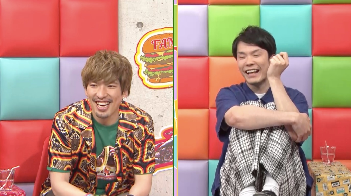 EXITりんたろー。とかまいたち濱家。(c)テレビ朝日