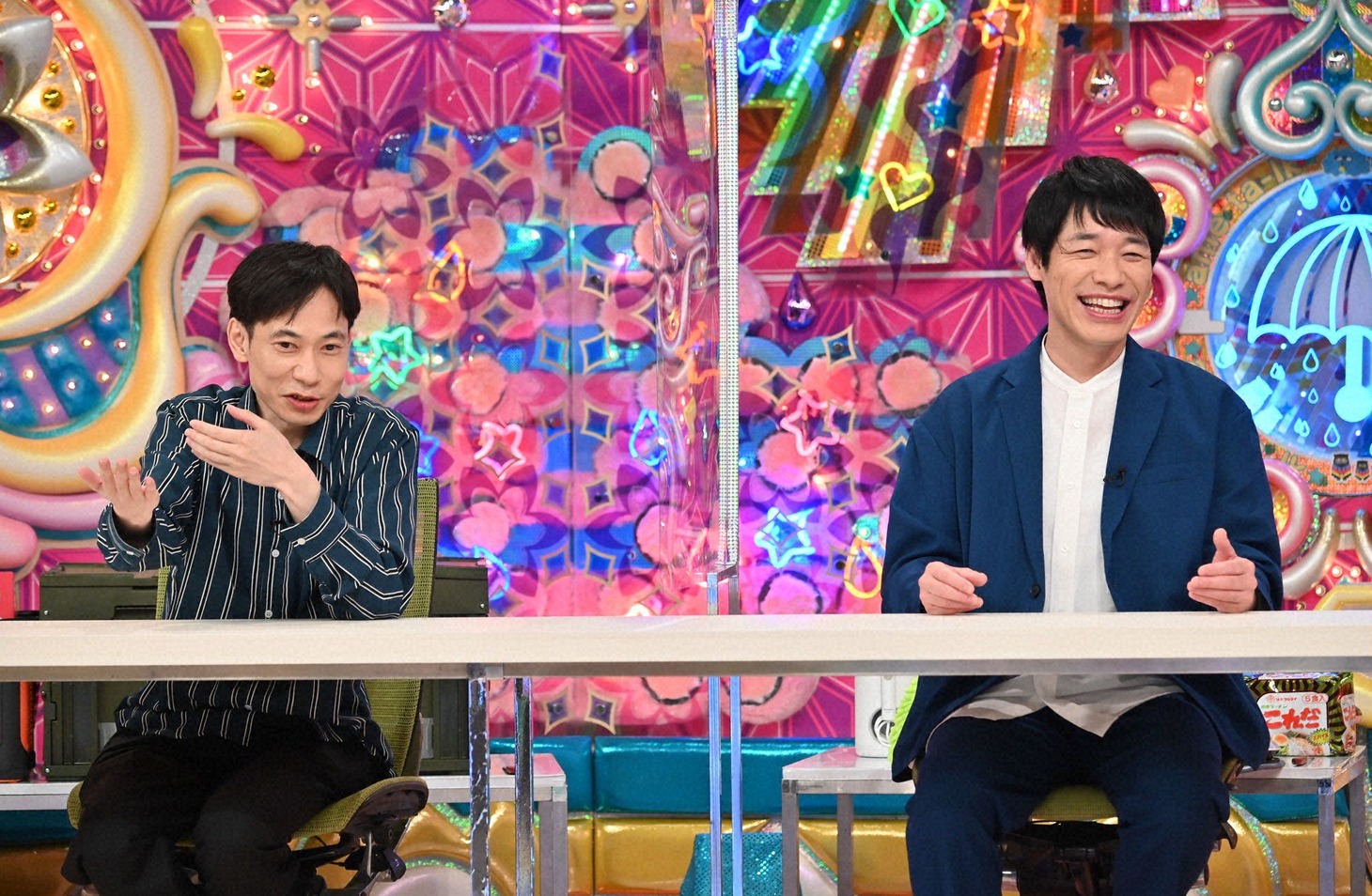 （左から）インパルス板倉、麒麟・川島。(c)テレビ朝日