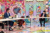 （左から）麒麟・川島、サバンナ高橋、蛍原徹。(c)テレビ朝日