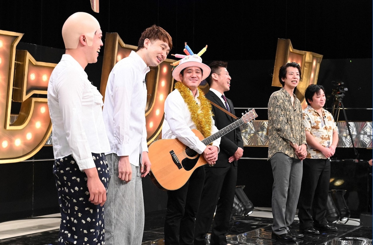 「有田ジェネレーション」に出演する（左から）滝音、うるとらブギーズ、ニッポンの社長。(c)TBS