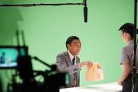 CM撮影中の様子。