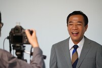 CM撮影中の様子。