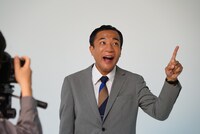 CM撮影中の様子。