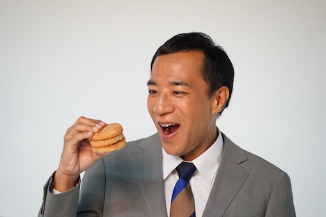 CM撮影中の様子。