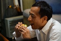 CM撮影中の様子。