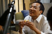 CM撮影中の様子。