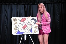 若手プレゼンコーナーに参加したZAZY。