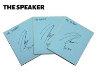 ローランドのサイン色紙。