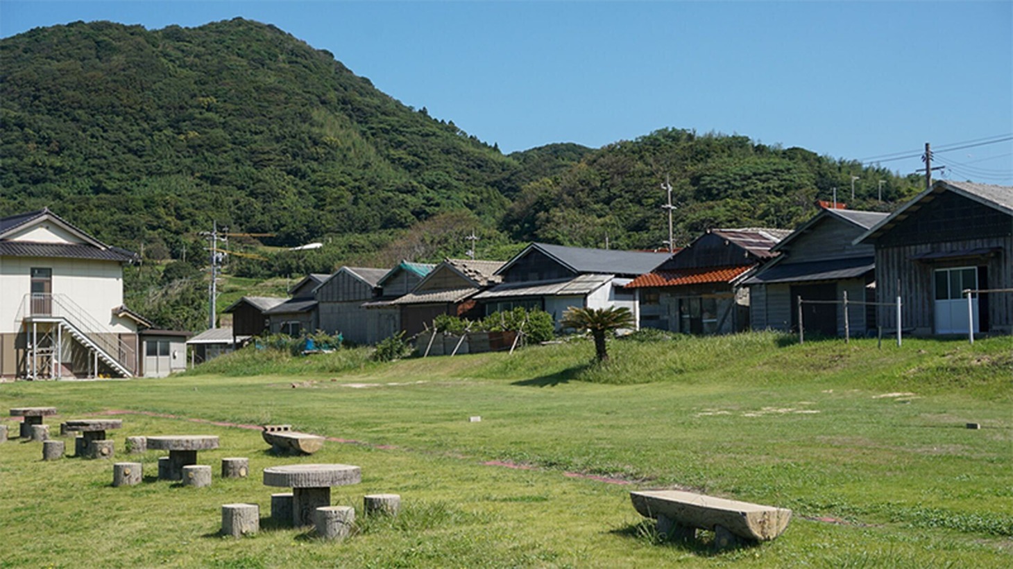 海辺の田舎町のイメージ。