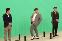 「ネタパレ」に出演する（左から）エイトブリッジ別府、プラス・マイナス岩橋、ゾフィー・サイトウ。(c)フジテレビ