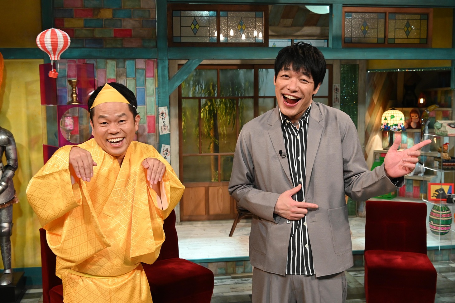 左からダイアン津田、麒麟・川島。(c)読売テレビ