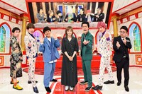 「霜降りミキXIT」2時間スペシャルに出演するMC3組とゲストの本田翼（中央）。(c)TBS