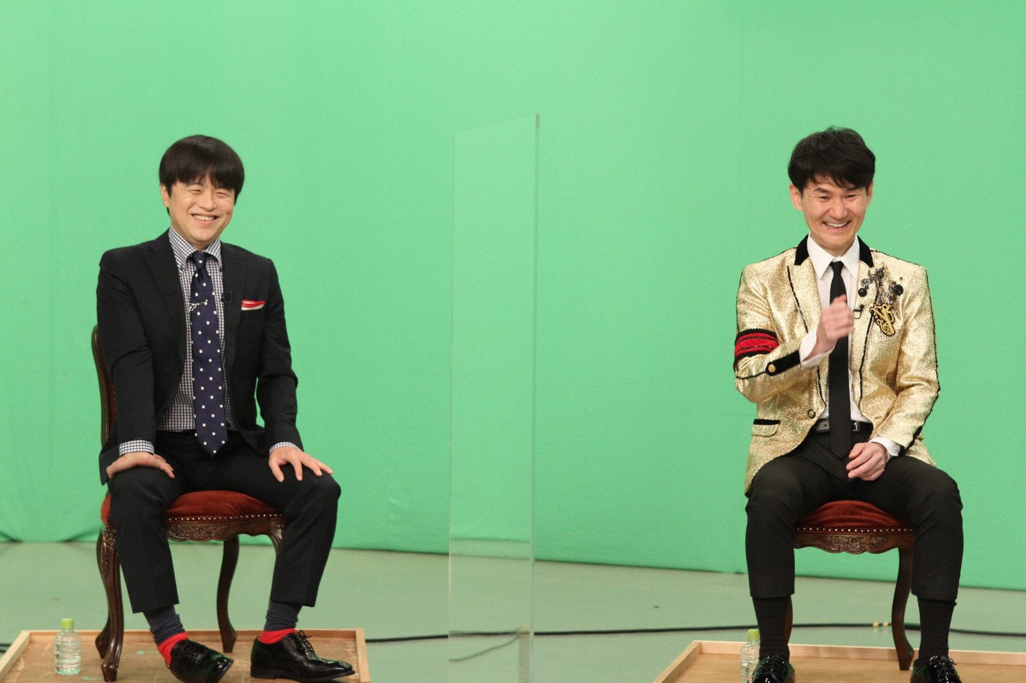 バカリズムと南原清隆。(c)フジテレビ